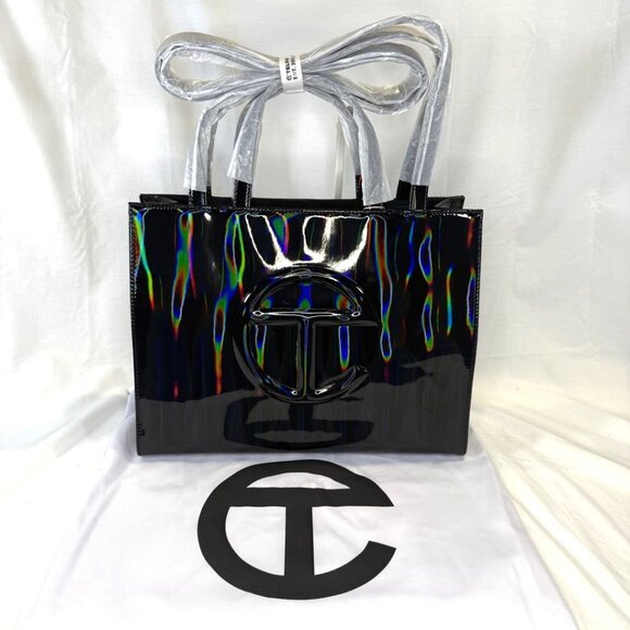 Telfar, Black Rainbow Medium Shopping Bag, NWT - Picture 1 of 13